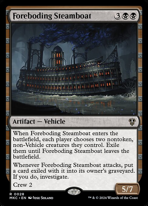 Foreboding Steamboat - Murders at Karlov Manor Commander Magic card