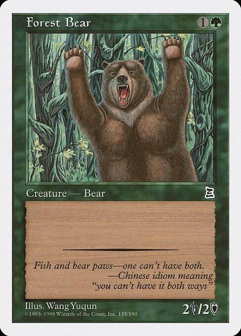 Forest Bear - Portal Three Kingdoms Magic card