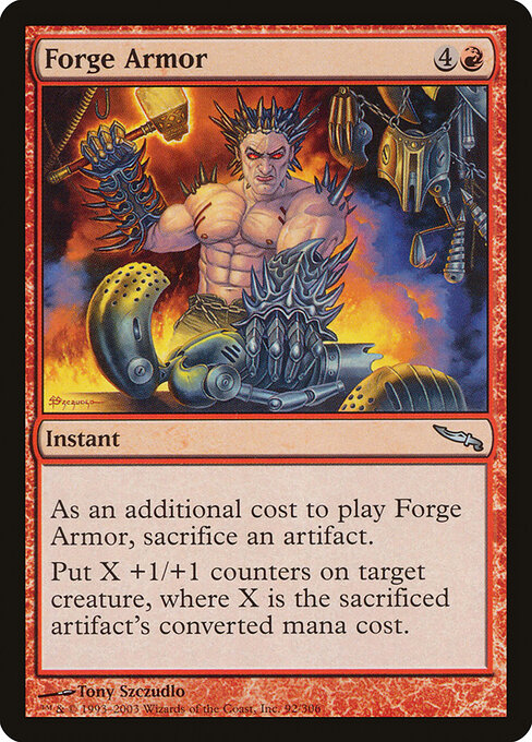 Forge Armor - Mirrodin Magic card