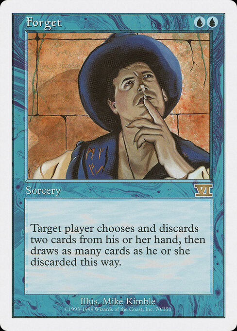 Forget - Classic Sixth Edition Magic card
