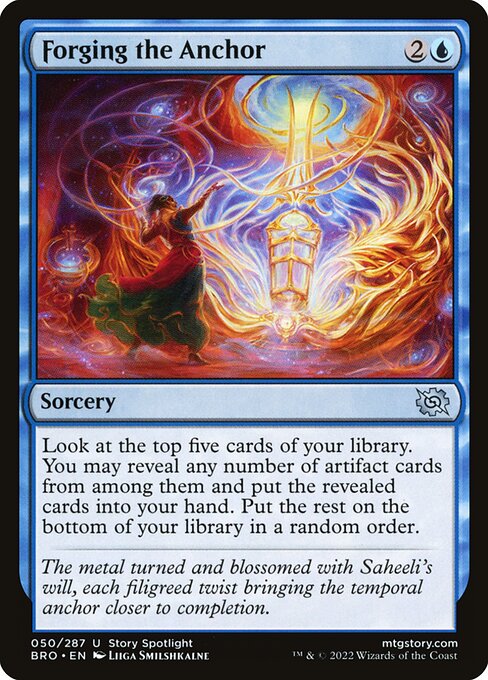 Forging the Anchor - The Brothers' War Magic card