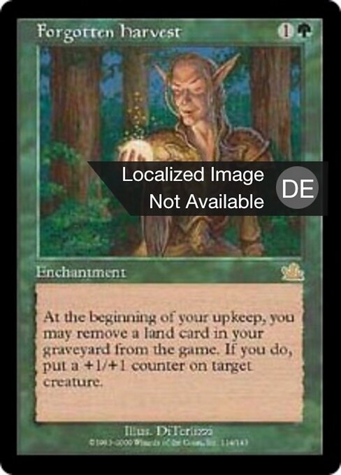 Cosecha Olvidada (Forgotten Harvest) - Prophecy (#114) - Illustrated by DiTerlizzi - Magic: The Gathering Card