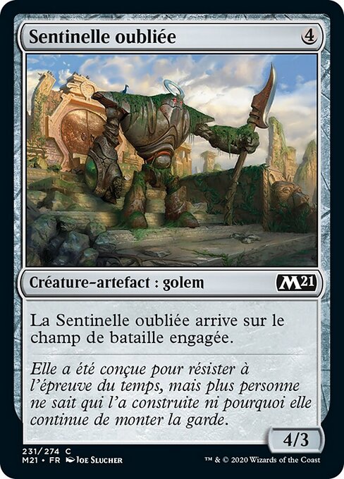 遺世哨衛 (Forgotten Sentinel) - Core Set 2021 (#231) - Illustrated by Joe Slucher - Magic: The Gathering Card