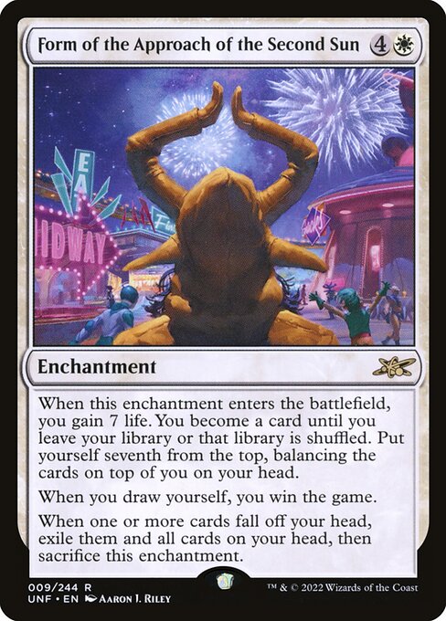 Form of the Approach of the Second Sun - Unfinity Magic card