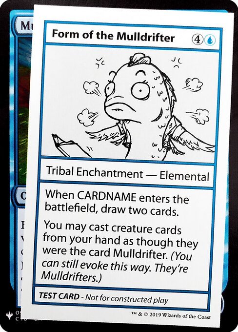 Form of the Mulldrifter - Mystery Booster Playtest Cards 2019 (#22) - Illustrated by George Fan - Magic: The Gathering Card