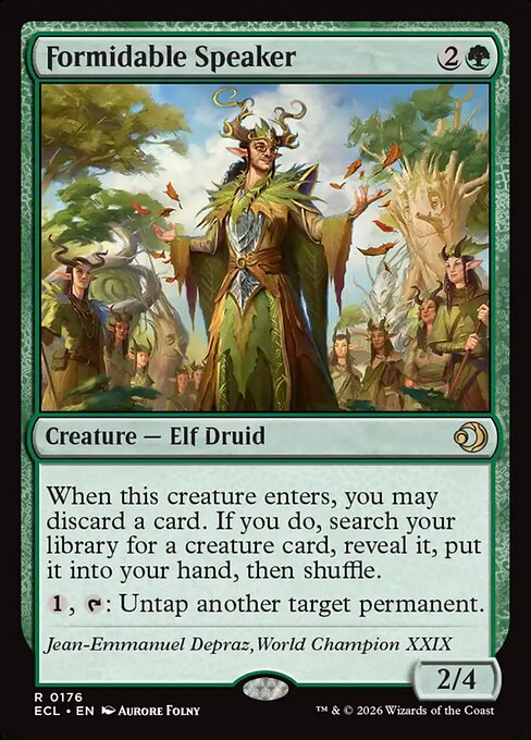 Formidable Speaker - Lorwyn Eclipsed Magic card
