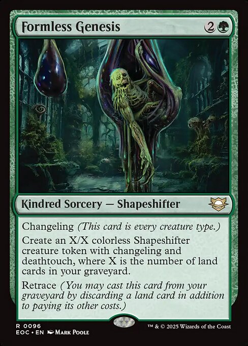 Formless Genesis - Edge of Eternities Commander (#96) - Illustrated by Mark Poole - Magic: The Gathering Card