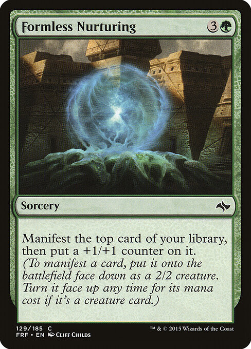 Formless Nurturing - Fate Reforged Magic card