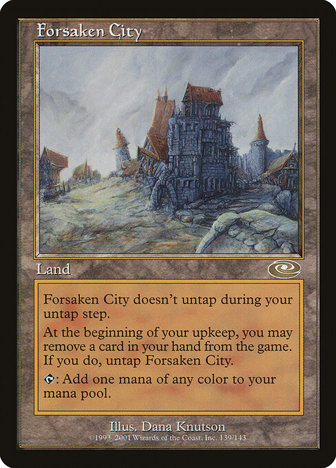 Forsaken City - Planeshift Magic card