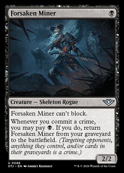 Forsaken Miner - Outlaws of Thunder Junction Magic card