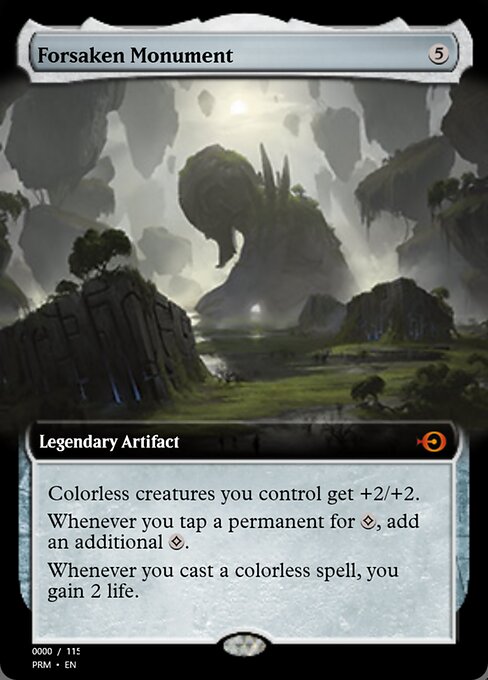 Forsaken Monument - Magic Online Promos (#83780) - Illustrated by Piotr Dura - Magic: The Gathering Card