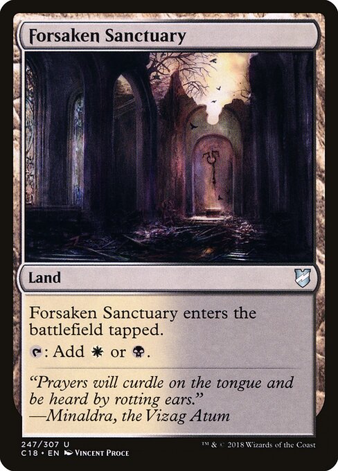 Forsaken Sanctuary - Commander 2018 Magic card