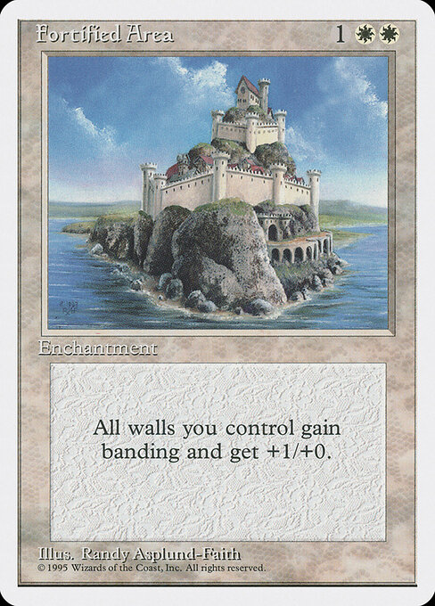 Fortified Area - Fourth Edition Magic card