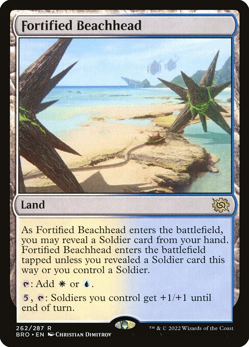 Fortified Beachhead - The Brothers' War Magic card