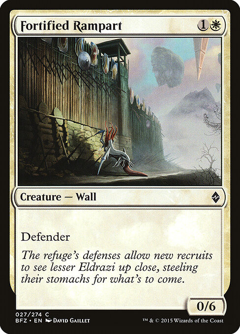 Fortified Rampart - Battle for Zendikar Magic card