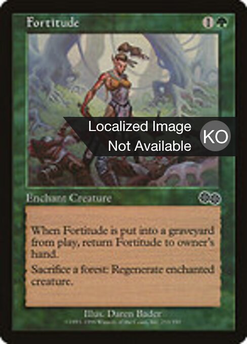 Fortitude - Urza's Saga (#253) - Illustrated by Daren Bader - Magic: The Gathering Card