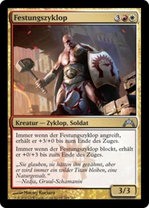 Cyclope de forteresse (Fortress Cyclops) - Gatecrash (#164) - Illustrated by Maciej Kuciara - Magic: The Gathering Card