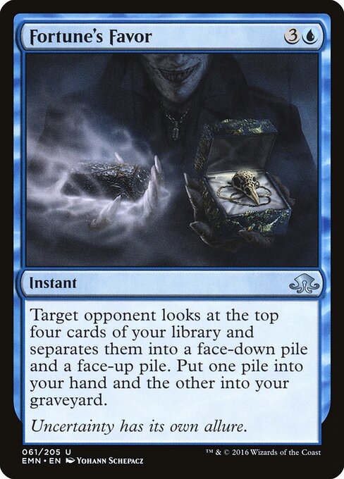 Fortune's Favor - Eldritch Moon (#61) - Illustrated by Yohann Schepacz - Magic: The Gathering Card