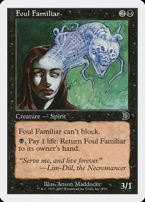 Foul Familiar - Deckmasters (#5) - Illustrated by Anson Maddocks - Magic: The Gathering Card