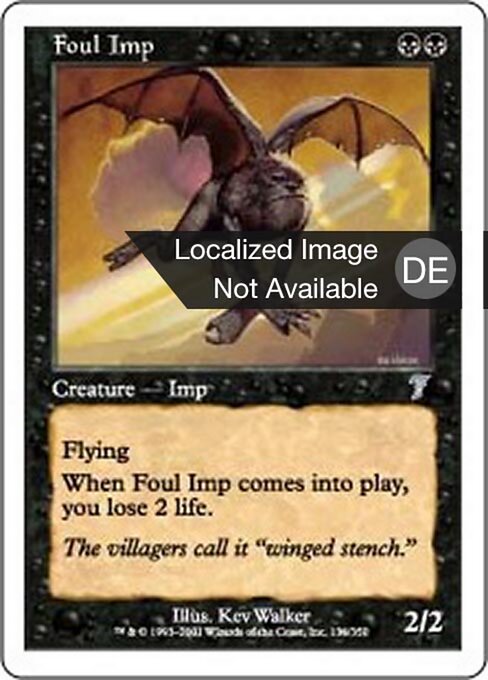 Ekelbold (Foul Imp) - Ninth Edition (#132) - Illustrated by Kev Walker - Magic: The Gathering Card