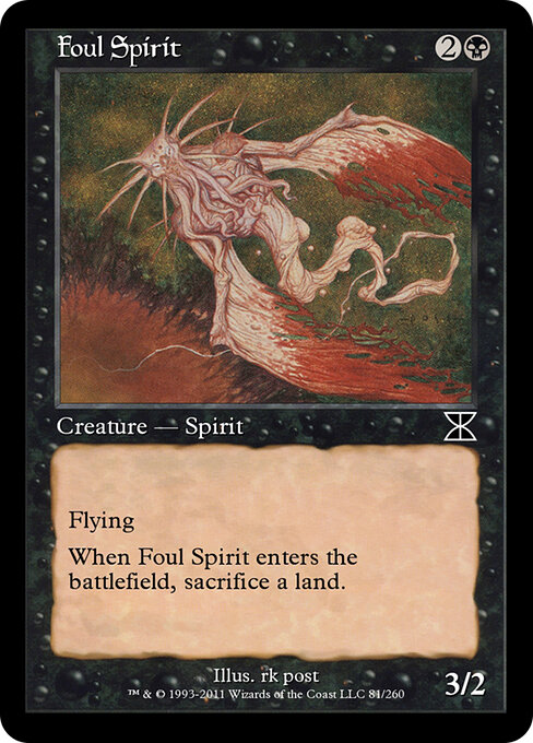 Foul Spirit - Masters Edition IV Magic card