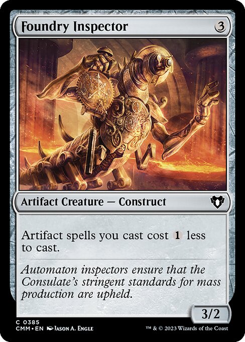 Foundry Inspector - Commander Masters Magic card