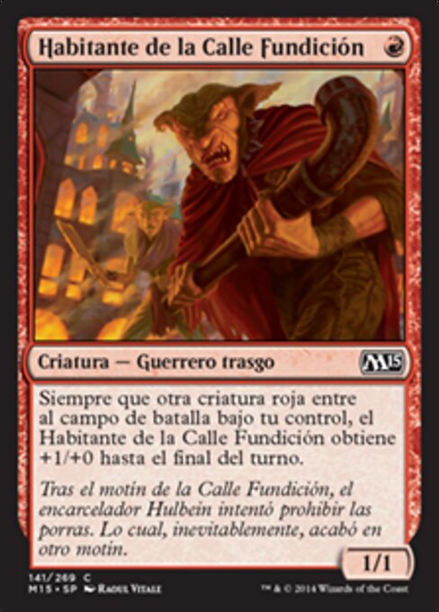 Habitant de la rue de la Fonderie (Foundry Street Denizen) - Gatecrash (#92) - Illustrated by Raoul Vitale - Magic: The Gathering Card