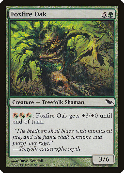 Foxfire Oak - Shadowmoor Magic card