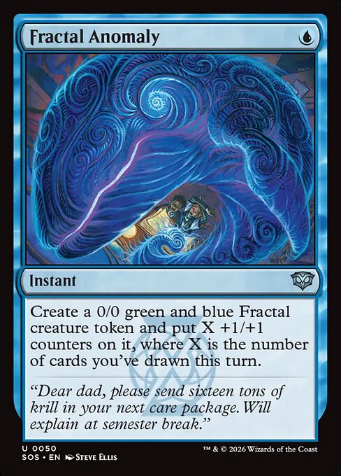 Fractal Anomaly - Secrets of Strixhaven Magic card