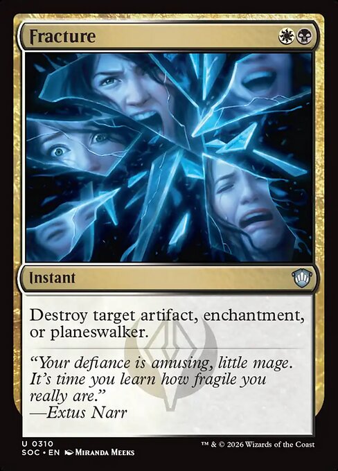 Fracture - Secrets of Strixhaven Commander Magic card