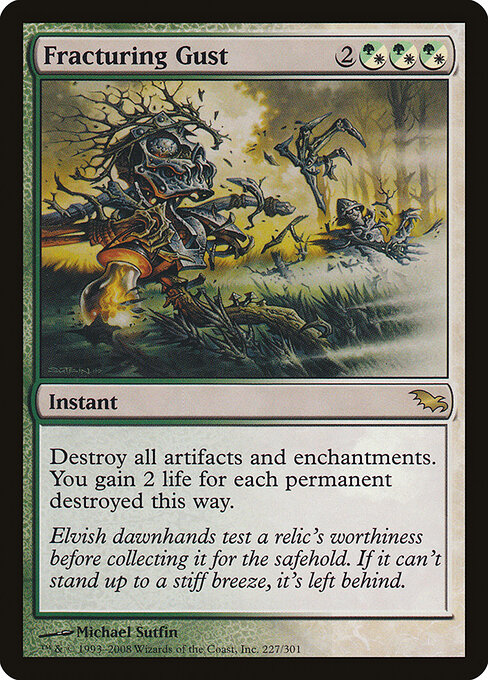 Fracturing Gust - Shadowmoor (#227) - Illustrated by Michael Sutfin - Magic: The Gathering Card