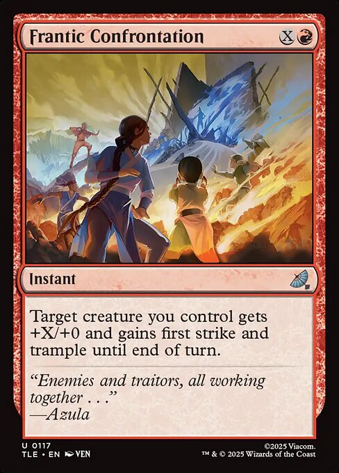 Frantic Confrontation - Avatar: The Last Airbender Eternal Magic card