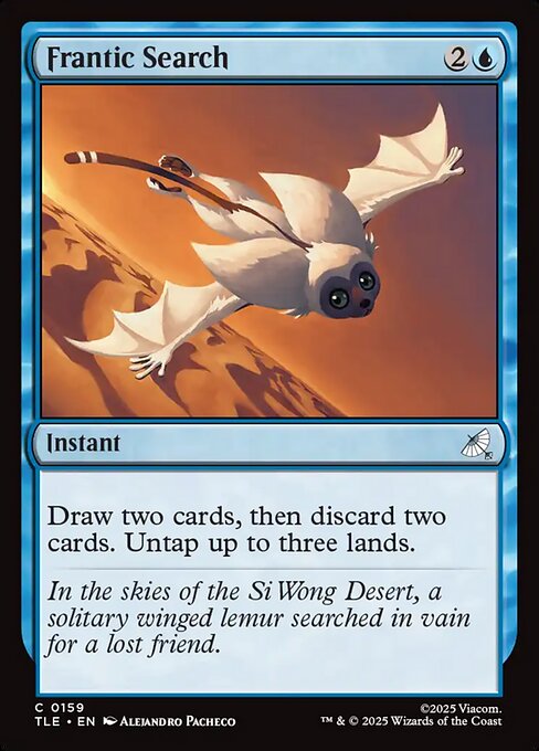 Frantic Search - Avatar: The Last Airbender Eternal Magic card