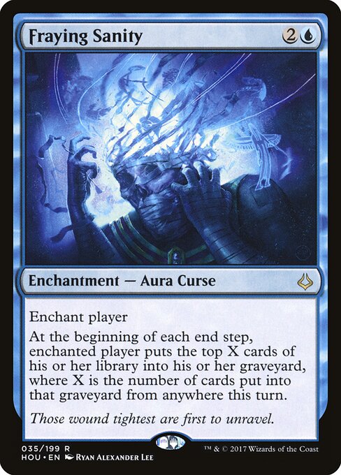 Fraying Sanity - Hour of Devastation (#35) - Illustrated by Ryan Alexander Lee - Magic: The Gathering Card