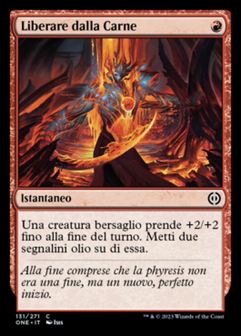 Liberar de la carne (Free from Flesh) - Phyrexia: All Will Be One (#131) - Illustrated by Isis - Magic: The Gathering Card