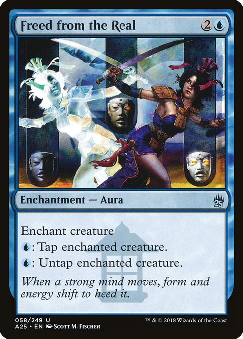 Freed from the Real - Masters 25 (#58) - Illustrated by Scott M. Fischer - Magic: The Gathering Card