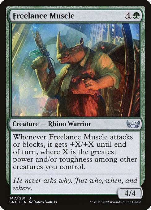 Freelance Muscle - Streets of New Capenna Magic card