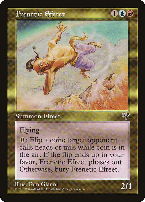 Frenetic Efreet - Mirage Magic card