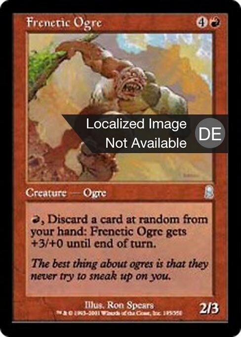Frenetic Ogre - Odyssey (#195) - Illustrated by Ron Spears - Magic: The Gathering Card