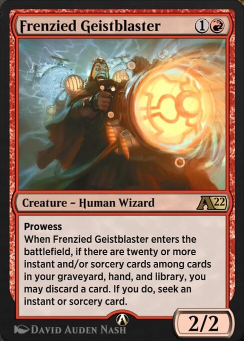 Frenzied Geistblaster - Alchemy: Innistrad (#41) - Illustrated by David Auden Nash - Magic: The Gathering Card