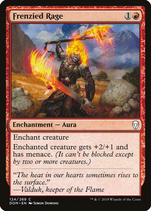 Frenzied Rage - Dominaria Magic card