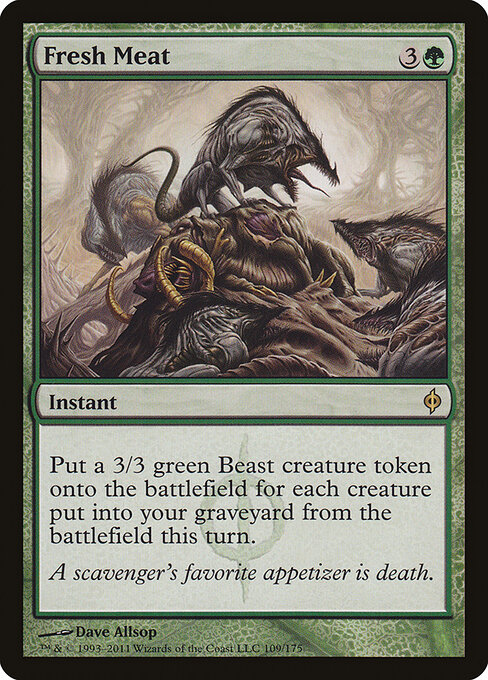 Fresh Meat - New Phyrexia (#109) - Illustrated by Dave Allsop - Magic: The Gathering Card
