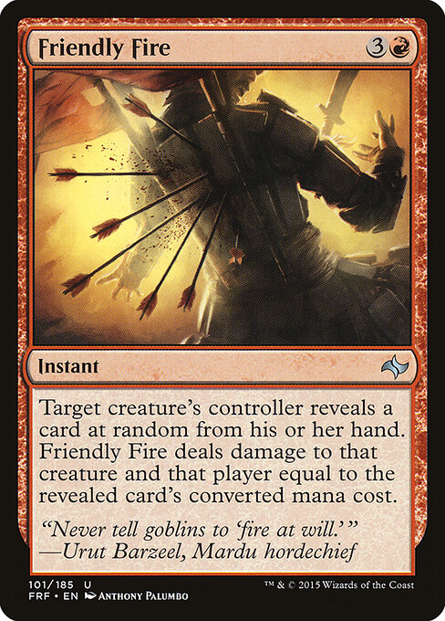 Friendly Fire - Fate Reforged Magic card