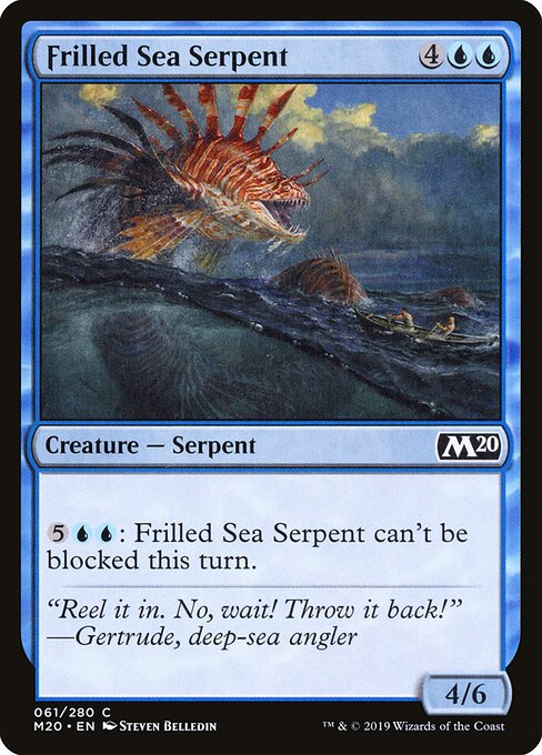 Frilled Sea Serpent - Core Set 2020 Magic card