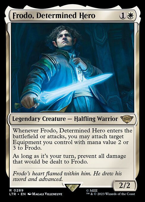 Frodo, Determined Hero - The Lord of the Rings: Tales of Middle-earth Magic card