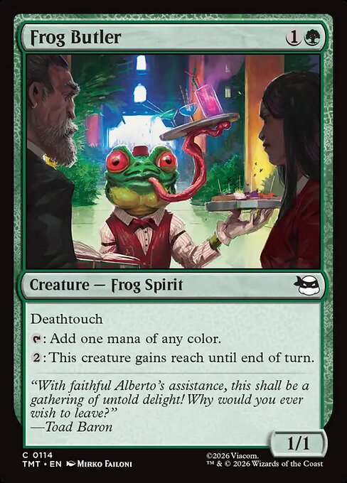 Frog Butler - Teenage Mutant Ninja Turtles Magic card