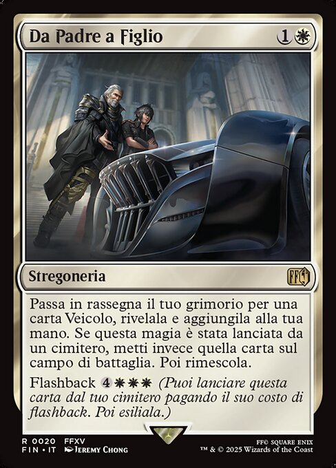 レギスからの贈り物 (From Father to Son) - Final Fantasy (#20) - Illustrated by Jeremy Chong - Magic: The Gathering Card
