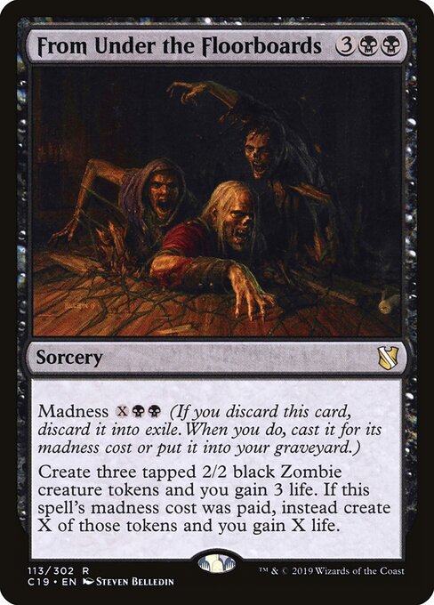 From Under the Floorboards - Commander 2019 Magic card