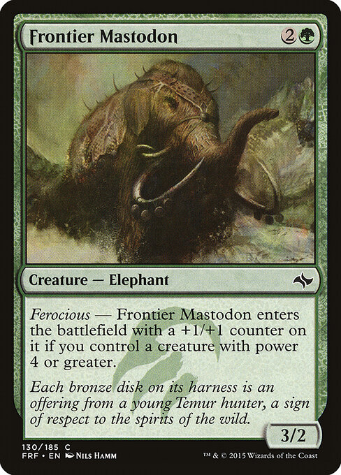 Frontier Mastodon - Fate Reforged Magic card