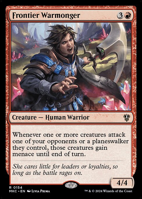 Frontier Warmonger - Murders at Karlov Manor Commander Magic card